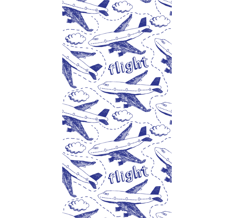 Papier peint pays scène de vol d'avion - TenStickers