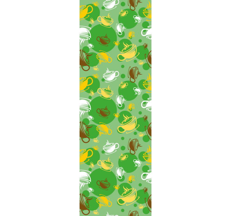 Papier peint cuisine collection de tasses à café - TenStickers