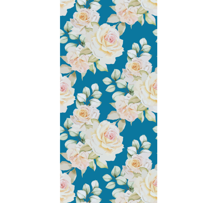 Papier peint fleuri roses florales élégantes - TenStickers