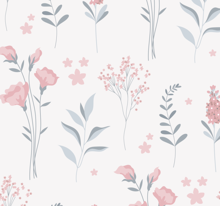 Papier peint floral style jardin fleuri - TenStickers