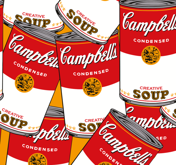 Papier peint art campbell et andy warhol - TenStickers