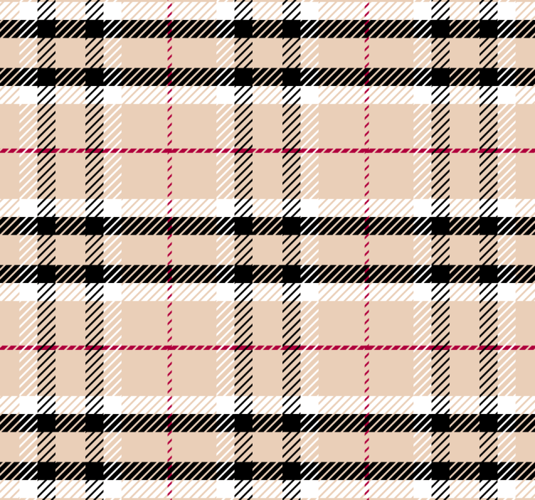 Papier peint chambre adulte tartan burberry - TenStickers