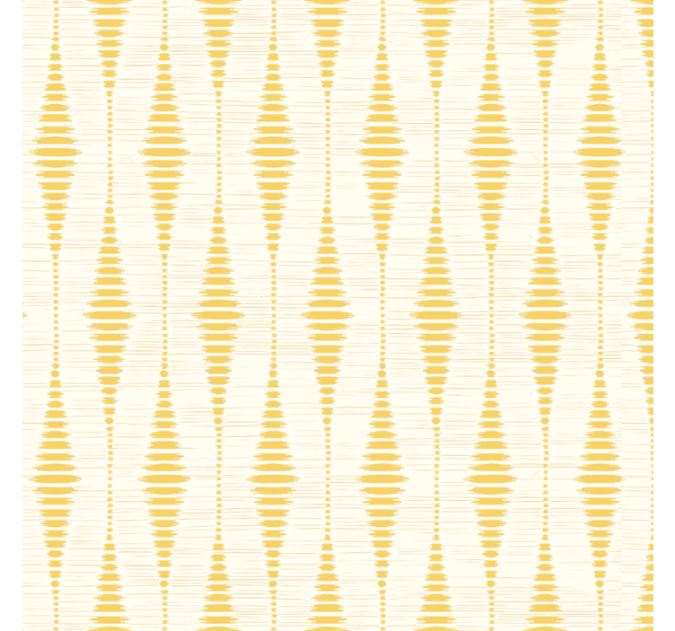 Papier peint géométrique ikat rabaul jaune - TenStickers