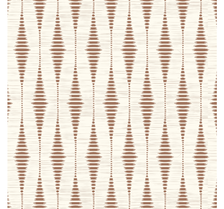 Papier peint géométrique mousse de moka rabaul ikat - TenStickers