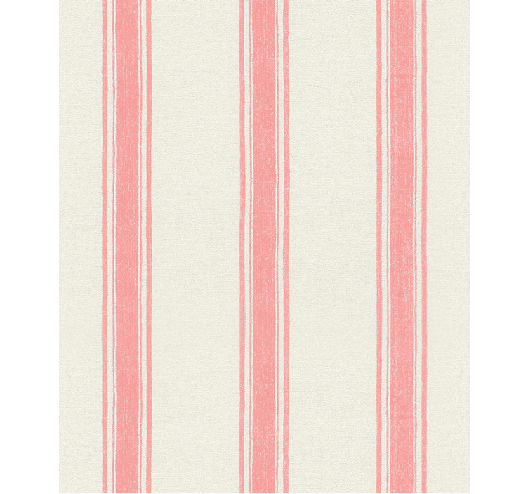 Papier peint géométrique lignes verticales rose pastel - TenStickers