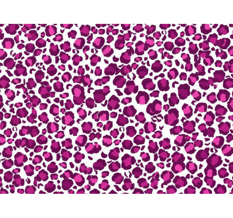 Papier peint rose imprimé léopard fuchsia - TenStickers