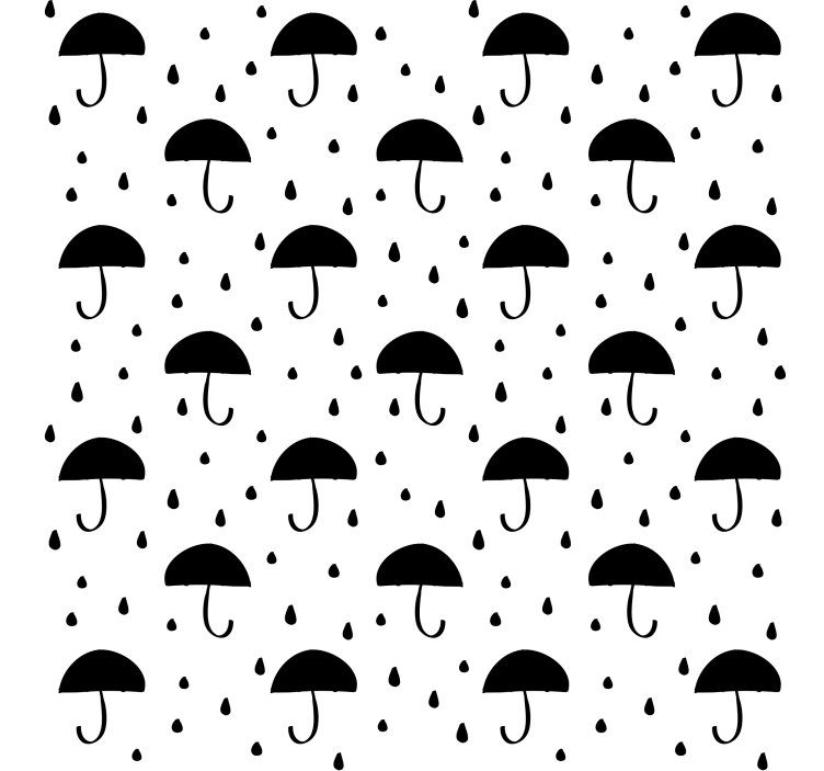 Papier peint formes géométriques gouttes de pluie - TenStickers