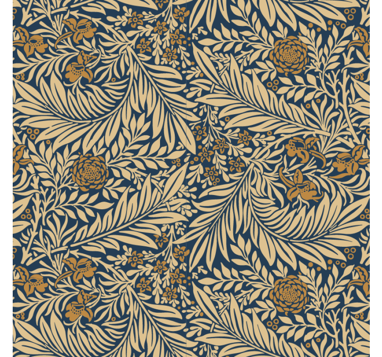 Papier peint salon floral vintage - TenStickers