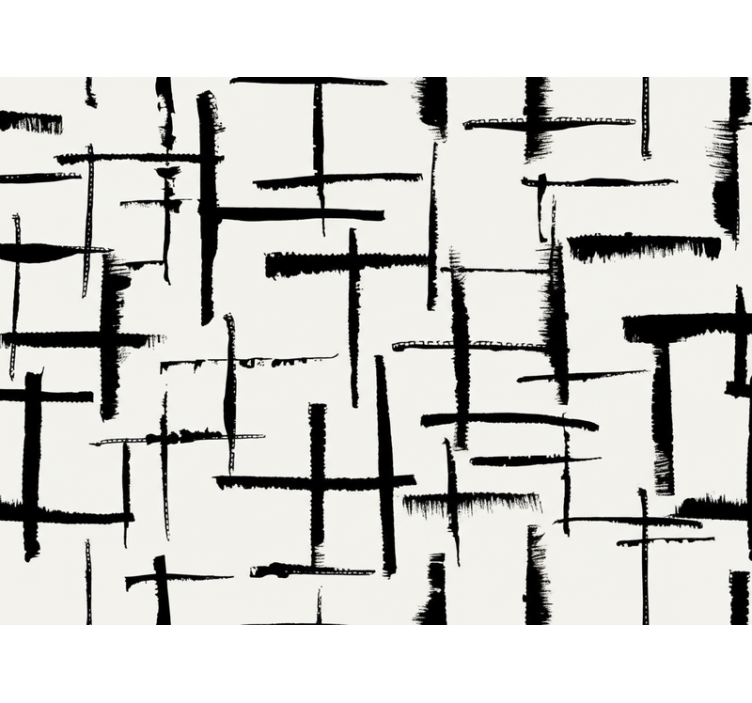 Papier peint salon brique blanche imitation - TenStickers