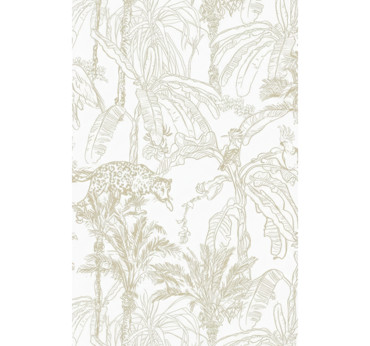 Papier peint salon motif toile tropicale - TenStickers