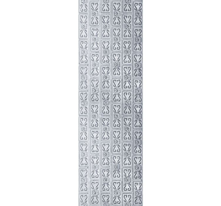 Papier peint ornemental feuilles de plâtre exotiques - TenStickers