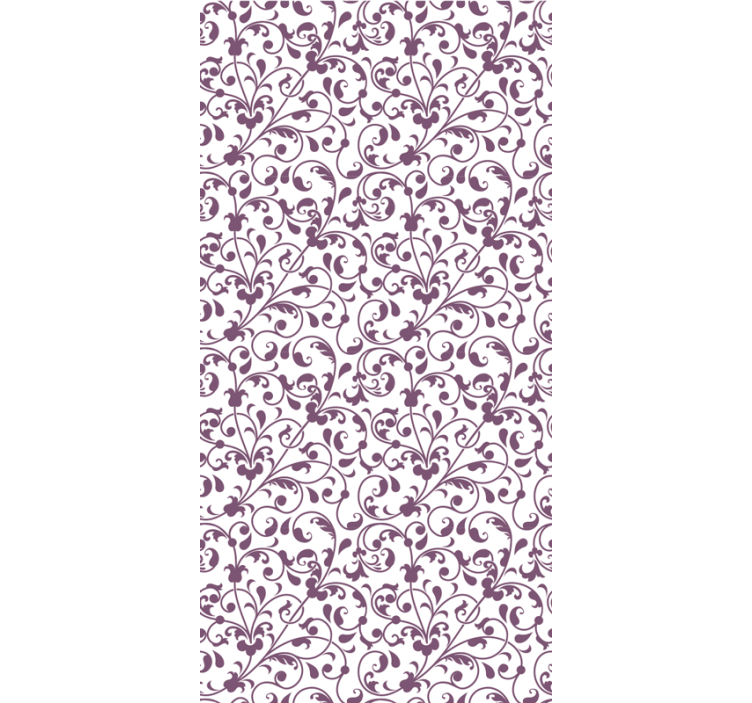 Papier peint salon motif paisley feuilles ornamentas - TenStickers