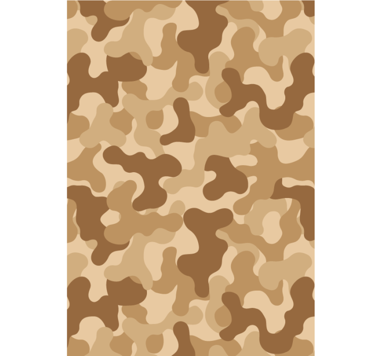 Papier peint ornemental motif camouflage abstrait - TenStickers