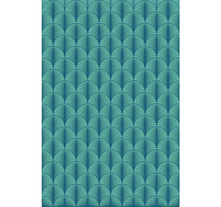 Papier peint chambre vert bleu - TenStickers