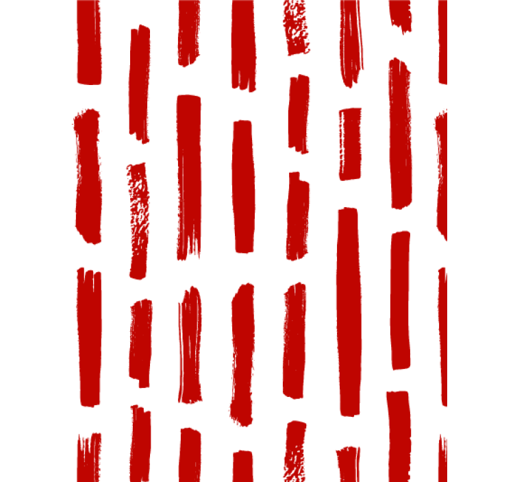 Papier peint salon rayures rouges et blanches - TenStickers