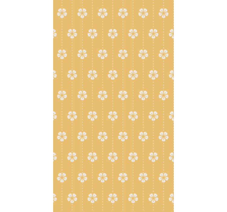 Papier peint salon motif fleurs élégantes - TenStickers