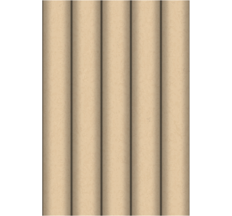 Papier peint salon motif minimaliste tubes marron - TenStickers