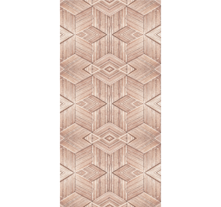 Papier peint salon effet texture bois clair - TenStickers