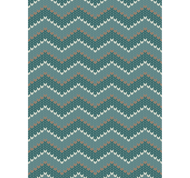 Papier peint salon imitation fibre naturelle bleue - TenStickers