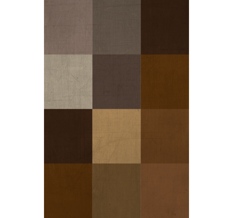 Papier peint salon motif patchwork - TenStickers