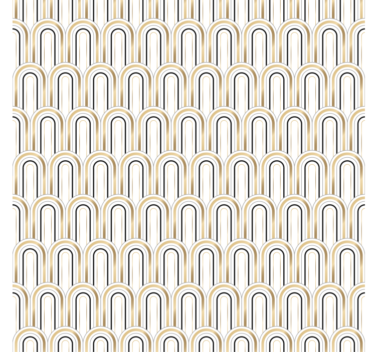 Papier peint formes géométriques art déco - TenStickers