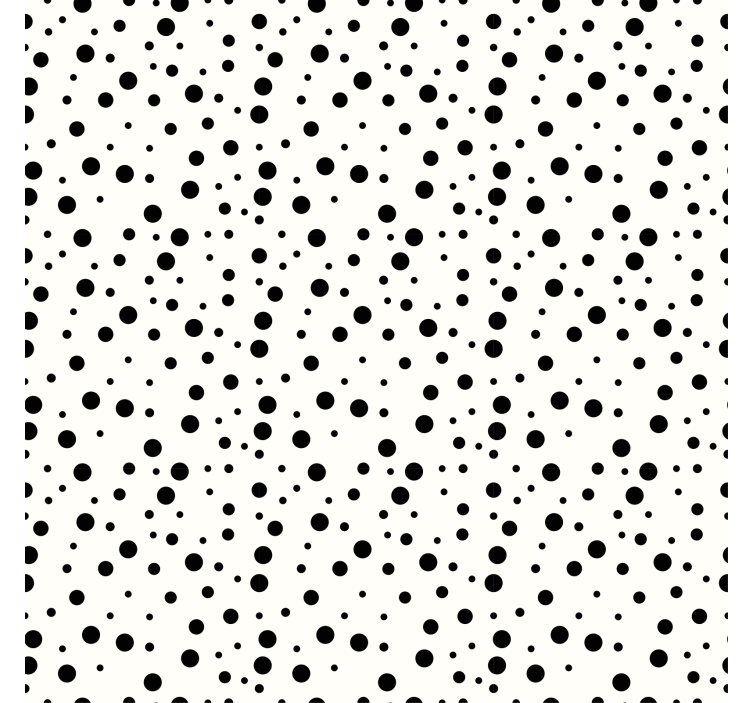 Papier peint formes géométriques motif à pois monochrome - TenStickers