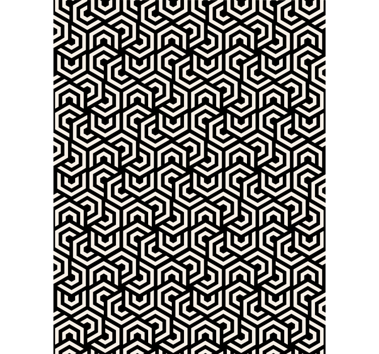 Papier peint bureau motif hypnotique - TenStickers