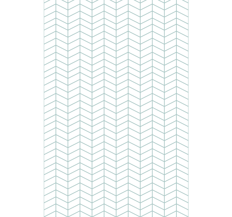 Papier peint bureau lignes zigzag bleues sur fond blanc - TenStickers