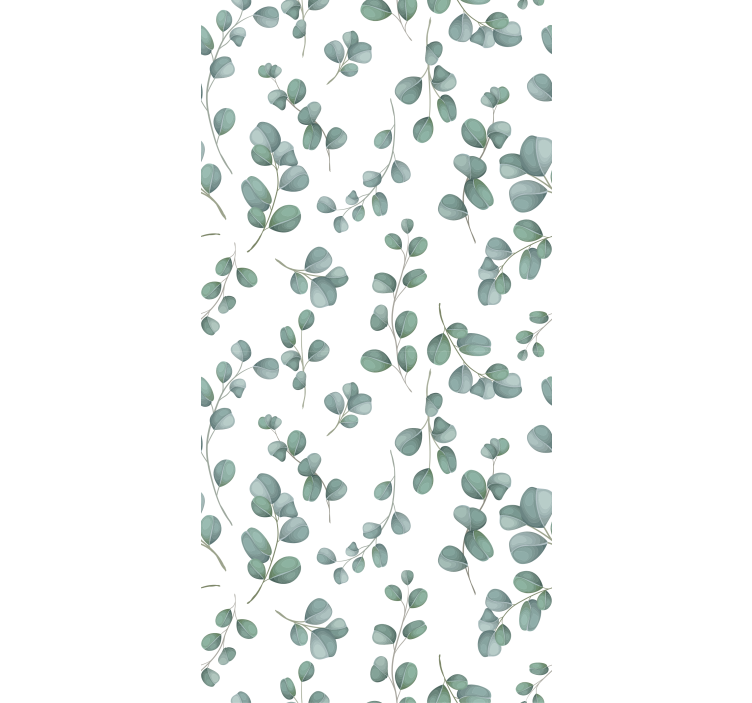 Papier peint salon motif feuilles d'eucalyptus - TenStickers