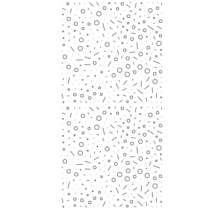 Papier peint moderne motif formes noir et blanc - TenStickers