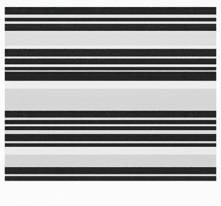 Papier peint salle de bain rayures noir et blanc - TenStickers