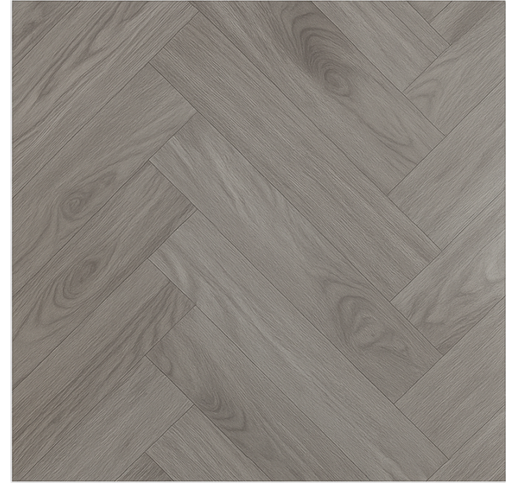 Papier peint salon motif chevrons taupe woodward - TenStickers