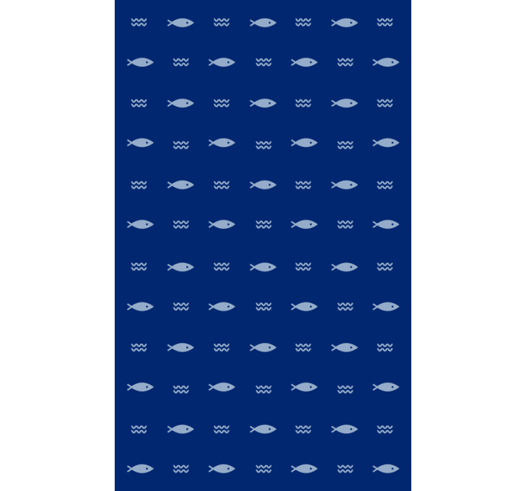 Papier peint salle de bain tapis de bain motif poisson - TenStickers