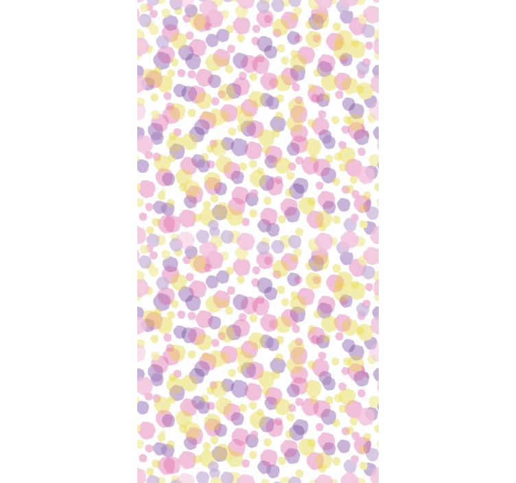 Papier peint salle de bain motif bulles roses - TenStickers