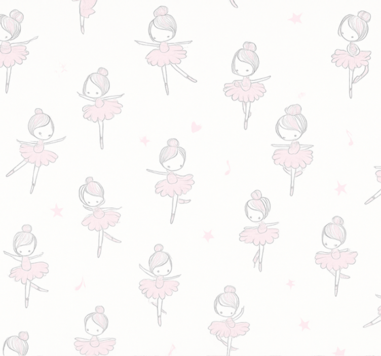 Papier peint salon petite danseuse - TenStickers