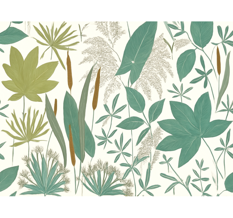 Papier peint salon jungle tropicale - TenStickers