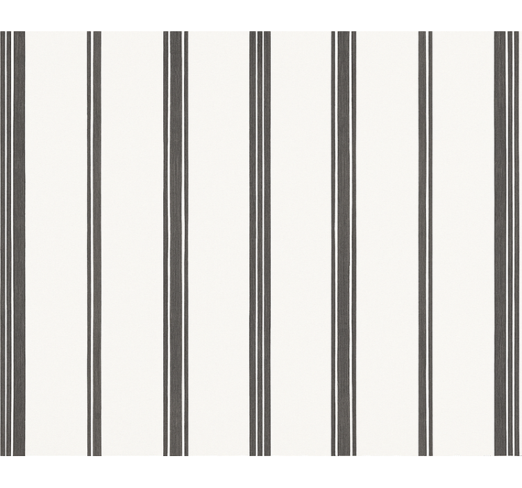 Papier peint salon rayures noires - TenStickers