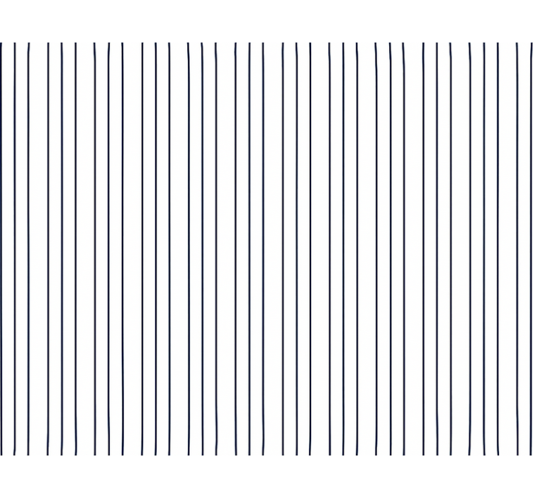 Papier peint salon rayures fines bleu et blanc - TenStickers