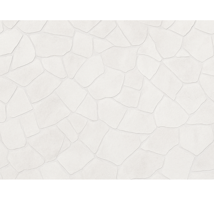 Papier peint salon pierre blanche délavée - TenStickers