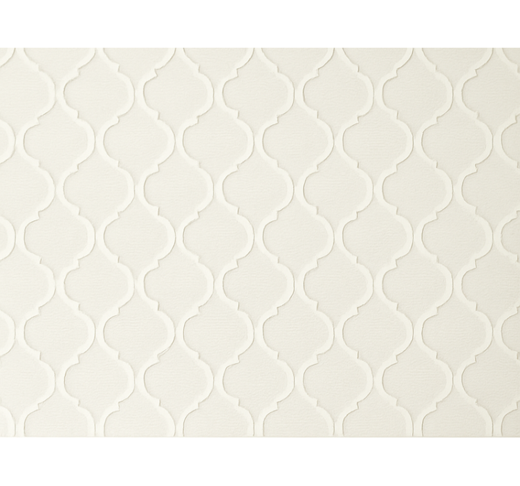 Papier peint salon design minimaliste élégant blanc cassé - TenStickers