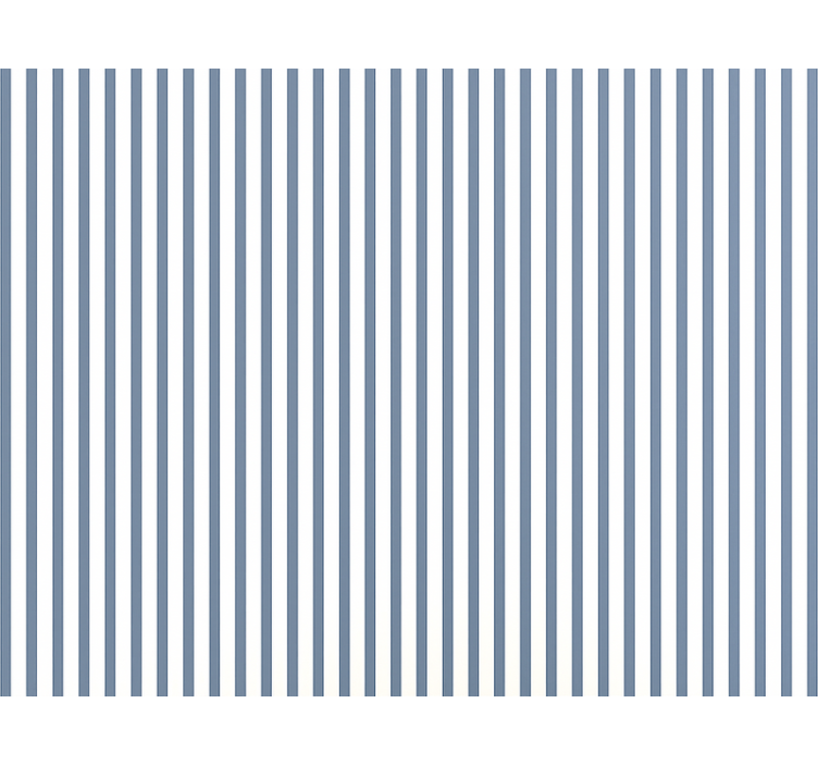 Papier peint salon rayures répétitives bleu et blanc - TenStickers