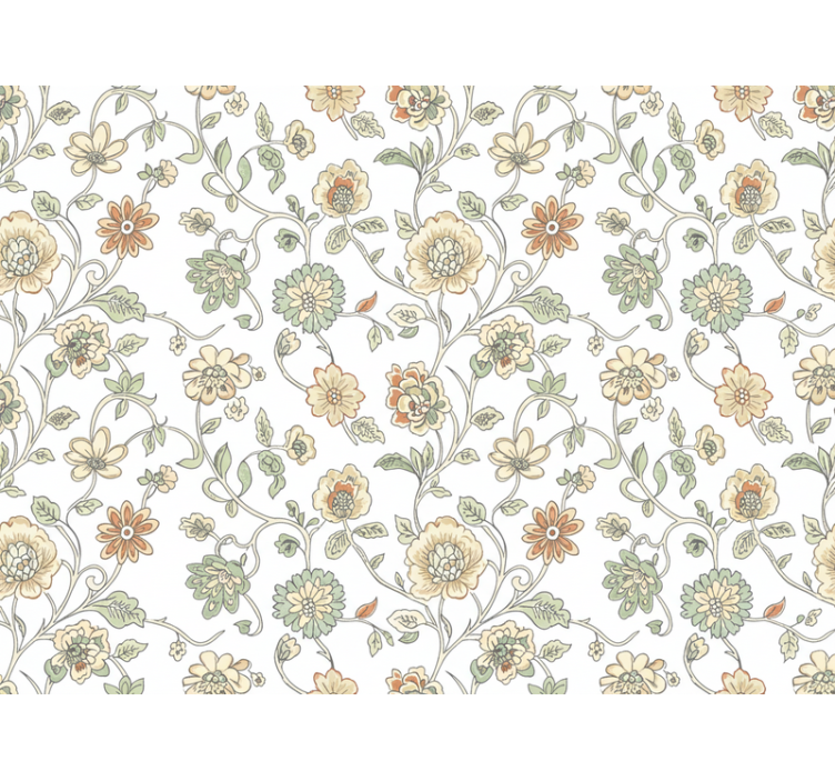 Papier peint rustique fleur légère décente - TenStickers