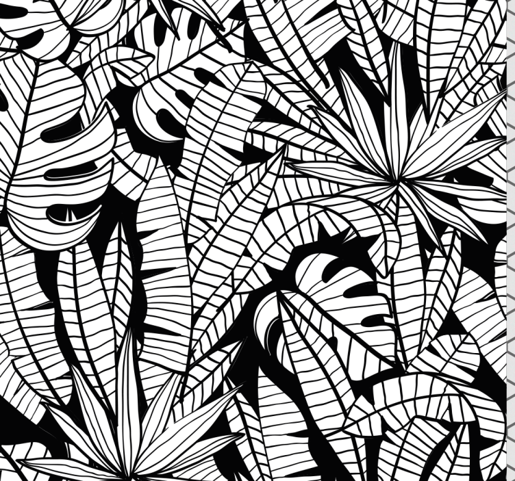 Papier peint jungle feuilles tropicales - TenStickers