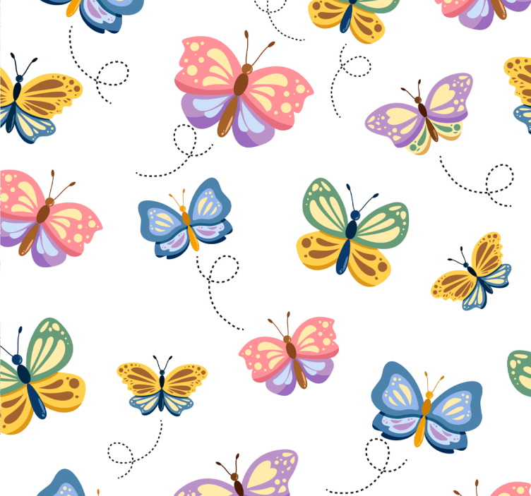 Papier peint papillons motif papillon - TenStickers