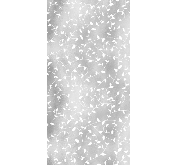 Papier peint blanc et argent branches d'arbres - TenStickers