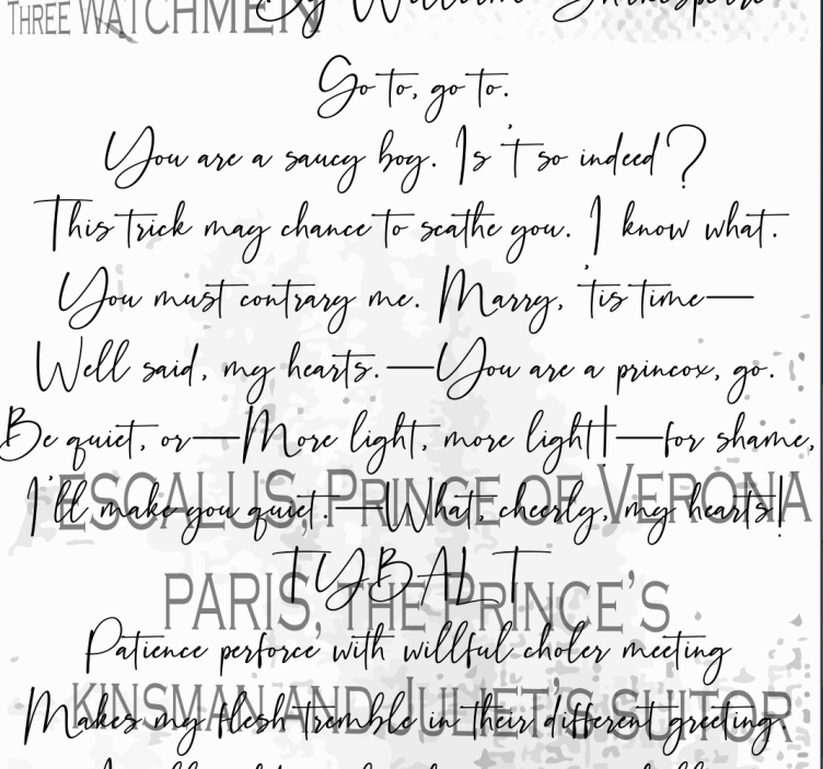 Papier peint art Amants Shakespeariens - TenStickers