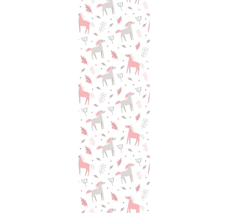 Papier peint animaux motif de faune pastel - TenStickers