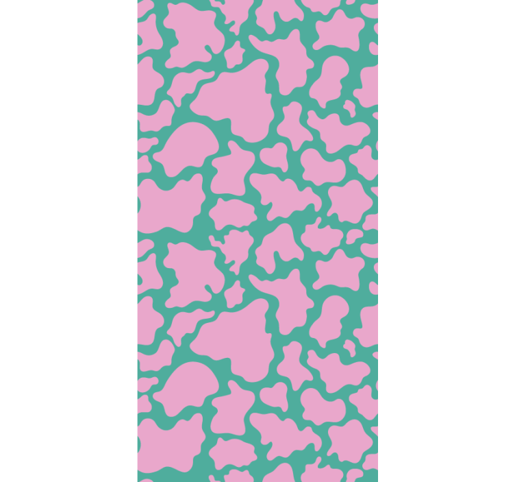 Papier peint design Imprimé vache rose coloré - TenStickers