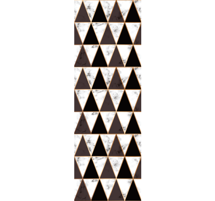 Papier peint formes géométriques triangles marbre - TenStickers