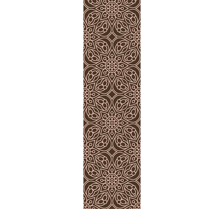 Papier peint fleuri Ornement de mandala - TenStickers